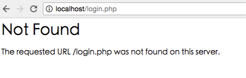 PHPファイルが見つかりません