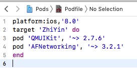 Add afnetworking in the podfile